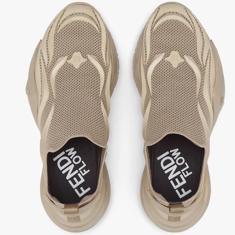Authentic Brand New Fendi Beige Mesh Running Sneakers